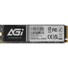 Накопитель SSD AGi PCIe 3.0 x4 512GB AGI512GIMAI298-CB AI298 M.2 2280