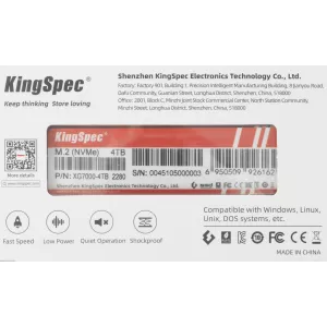 SSD Kingspec PCIe 40 x4 4TB XG70004TB XG7000 M2 2280