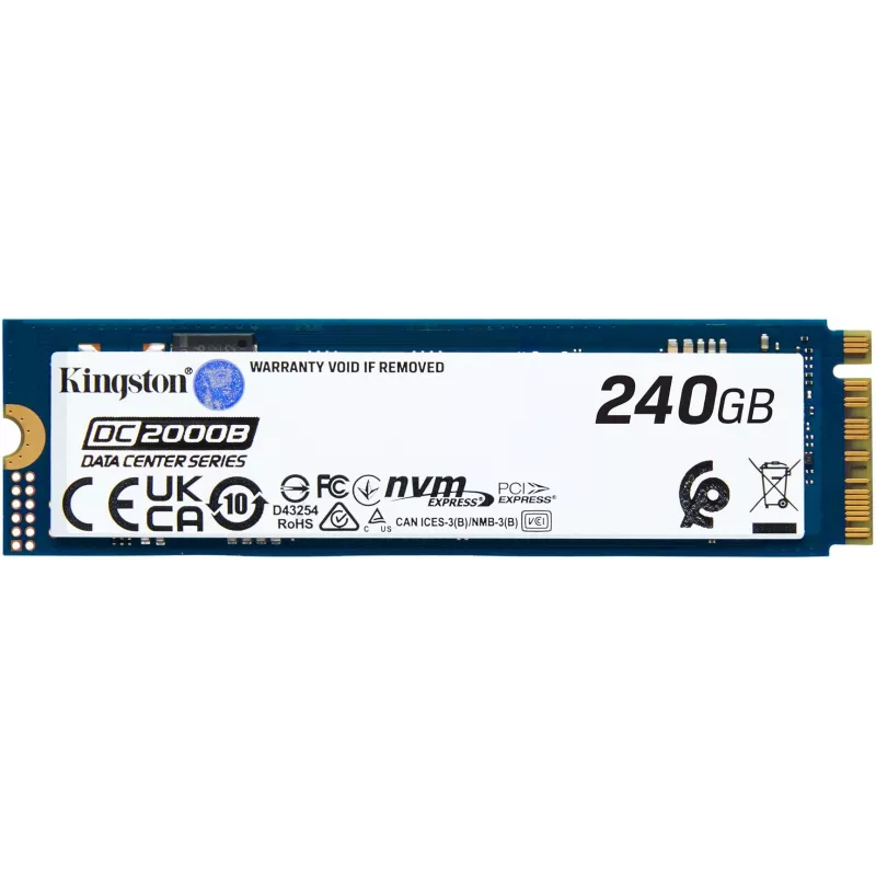 Накопитель SSD Kingston PCIe 4.0 x4 240GB SEDC2000BYM8/240G DC2000B M.2 2280 0.4 DWPD