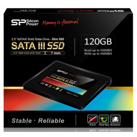 Накопитель SSD Silicon Power SATA III 120Gb SP120GBSS3S55S25 Slim S55 2.5