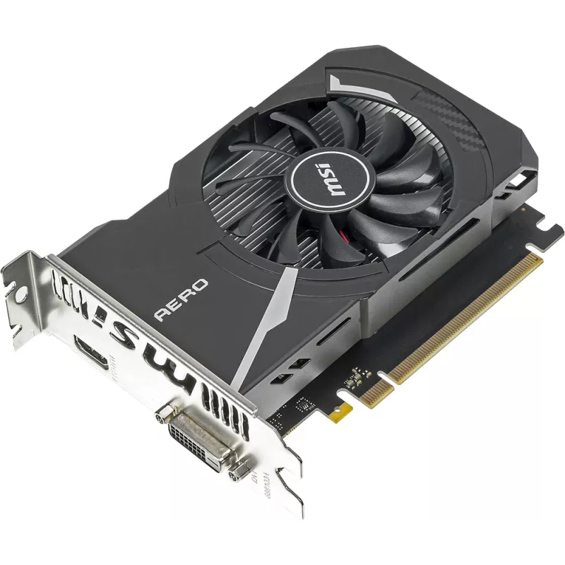 Видеокарта MSI PCI-E 3.0 GT 1030 AERO ITX 2GD4 OC NVIDIA GeForce GT 1030 2Gb 64bit DDR4 1189/2100 HDMIx1 HDCP Ret