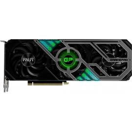Видеокарта Palit PCI-E 4.0 PA-RTX3070 GAMINGPRO OC 8G V1 LHR NVIDIA GeForce RTX 3070 8192Mb 256 GDDR6 1500/14000 HDMIx1 DPx3 HDCP Ret