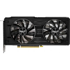 Видеокарта Palit PCI-E 4.0 PA-RTX3060Ti DUAL OC 8G V1 LHR NVIDIA GeForce RTX 3060Ti 8192Mb 256 GDDR6 1410/14000 HDMIx1 DPx3 HDCP Ret