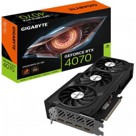 Видеокарта Gigabyte PCI-E 4.0 GV-N4070WF3OC-12GD NVIDIA GeForce RTX 4070 12288Mb 192 GDDR6X 2490/21000 HDMIx1 DPx3 HDCP Ret