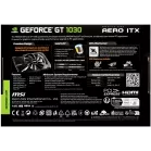 Видеокарта MSI PCI-E 3.0 GT 1030 AERO ITX 4GD4 OC NVIDIA GeForce GT 1030 4Gb 64bit DDR4 2100/2100 HDMIx1 HDCP Ret