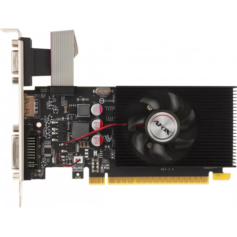 Видеокарта Afox PCI-E 2.0 AF240-1024D3L2-V2 NVIDIA GeForce GT 240 1Gb 128bit DDR3 550/1334 DVIx1 HDMIx1 CRTx1 HDCP Ret low profile