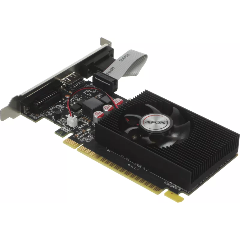 Видеокарта Afox PCI-E 3.0 AF610-1024D3L7-V6 NVIDIA GeForce GT 610 1Gb 64bit GDDR3 810/1333 DVIx1 HDMIx1 CRTx1 HDCP Ret