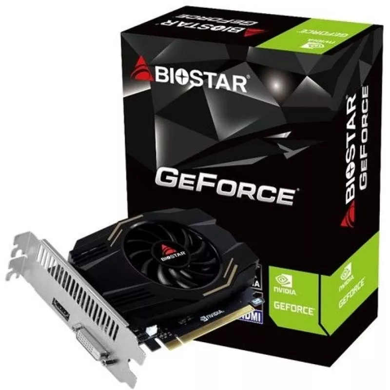 Видеокарта Biostar PCI-E 4.0 GT1030-4GB DDR4 NVIDIA GeForce GT 1030 4Gb 64bit DDR4 1152/2000 DVIx1 HDMIx1 HDCP Ret