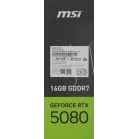 Видеокарта MSI PCI-E 5.0 RTX 5080 16G VENTUS 3X OC NVIDIA GeForce RTX 5080 16Gb 256bit GDDR7 2640/30000 HDMIx1 DPx3 HDCP Ret