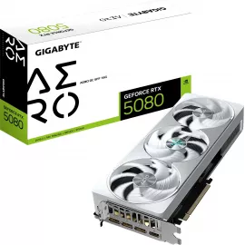 Видеокарта Gigabyte PCI-E 5.0 GV-N5080AERO OC-16GD 1.0 NVIDIA GeForce RTX 5080 16Gb 256bit GDDR7 2730/30000 HDMIx1 DPx3 HDCP Ret