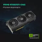 Видеокарта Asus PCI-E 5.0 PRIME-RTX5070TI-O16G NVIDIA GeForce RTX 5070TI 16Gb 256bit GDDR7 2497/28000 HDMIx1 DPx3 HDCP Ret