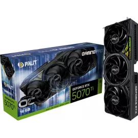 Видеокарта Palit PCI-E 5.0 PA-RTX5070Ti GAMINGPRO OC NVIDIA GeForce RTX 5070TI 16Gb 256bit GDDR7 2295/28000 HDMIx1 DPx3 HDCP Ret