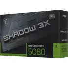 Видеокарта MSI PCI-E 5.0 RTX 5080 16G SHADOW 3X OC NVIDIA GeForce RTX 5080 16Gb 256bit GDDR7 2640/30000 HDMIx1 DPx3 HDCP Ret