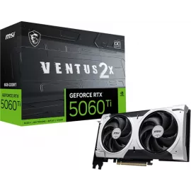 Видеокарта MSI PCI-E 5.0 RTX 5060 TI 8G VENTUS 2X OC PLUS NVIDIA GeForce RTX 5060TI 8Gb 128bit GDDR7 2617/28000 HDMIx1 DPx3 HDCP Ret