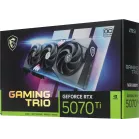 Видеокарта MSI PCI-E 5.0 RTX 5070 TI 16G GAMING TRIO OC NVIDIA GeForce RTX 5070TI 16Gb 256bit GDDR7 2572/28000 HDMIx1 DPx3 HDCP Ret