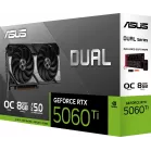 Видеокарта Asus PCI-E 5.0 DUAL-RTX5060TI-O8G NVIDIA GeForce RTX 5060TI 8Gb 128bit GDDR7 2602/28000 HDMIx1 DPx3 HDCP Ret