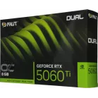 Видеокарта Palit PCI-E 5.0 PA-RTX5060Ti DUAL OC NVIDIA GeForce RTX 5060TI 8Gb 128bit GDDR7 2407/28000 HDMIx1 DPx3 HDCP Ret