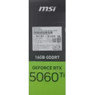 Видеокарта MSI PCI-E 5.0 RTX 5060 TI 16G VENTUS 2X PLUS NVIDIA GeForce RTX 5060TI 16Gb 128bit GDDR7 2572/28000 HDMIx1 DPx3 HDCP Ret