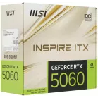 Видеокарта MSI PCI-E 5.0 RTX 5060 8G INSPIRE ITX OC NVIDIA GeForce RTX 5060 8Gb 128bit GDDR7 2527/28000 HDMIx1 DPx3 HDCP Ret