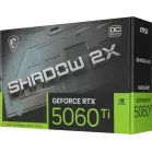 Видеокарта MSI PCI-E 5.0 RTX 5060 TI 16G SHADOW 2X OC PLUS NVIDIA GeForce RTX 5060TI 16Gb 128bit GDDR7 2602/28000 HDMIx1 DPx3 HDCP Ret