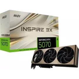 Видеокарта MSI PCI-E 5.0 RTX 5070 12G INSPIRE 3X OC NVIDIA GeForce RTX 5070 12Gb 192bit GDDR7 2542/28000 HDMIx1 DPx3 HDCP Ret