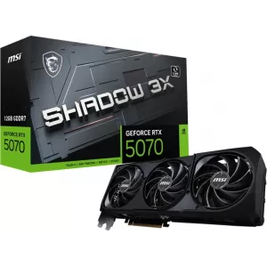  MSI PCIE 50 RTX 5070 12G SHADOW 3X NVIDIA GeForce RTX 5070 12Gb 192bit GDDR7 251228000 HDMIx1 DPx3 HDCP Ret