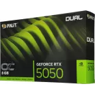Видеокарта Palit PCI-E 5.0 PA-RTX5050 DUAL OC NVIDIA GeForce RTX 5050 8Gb 128bit GDDR6 2317/20000 HDMIx1 DPx3 HDCP Ret