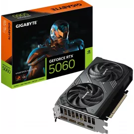 Видеокарта Gigabyte PCI-E 5.0 GV-N5060WF2MAX OC-8GD 1.0 NVIDIA GeForce RTX 5060 8Gb 128bit GDDR7 2512/28000 HDMIx1 DPx3 HDCP Ret
