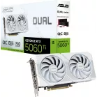 Видеокарта Asus PCI-E 5.0 DUAL-RTX5060TI-O8G-WHITE NVIDIA GeForce RTX 5060TI 8Gb 128bit GDDR7 2602/28000 HDMIx1 DPx3 HDCP Ret