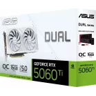 Видеокарта Asus PCI-E 5.0 DUAL-RTX5060TI-O16G-WHITE NVIDIA GeForce RTX 5060TI 16Gb 128bit GDDR7 2602/28000 HDMIx1 DPx3 HDCP Ret