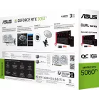 Видеокарта Asus PCI-E 5.0 DUAL-RTX5060TI-O16G-WHITE NVIDIA GeForce RTX 5060TI 16Gb 128bit GDDR7 2602/28000 HDMIx1 DPx3 HDCP Ret