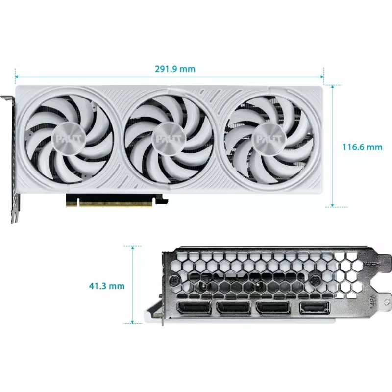 Видеокарта Palit PCI-E 5.0 PA-RTX5070 WHITE OC NVIDIA GeForce RTX 5070 12Gb 192bit GDDR7 2325/28000 HDMIx1 DPx3 HDCP Ret