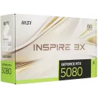Видеокарта MSI PCI-E 5.0 RTX 5080 16G INSPIRE 3X OC NVIDIA GeForce RTX 5080 16Gb 256bit GDDR7 2640/30000 HDMIx1 DPx3 HDCP Ret