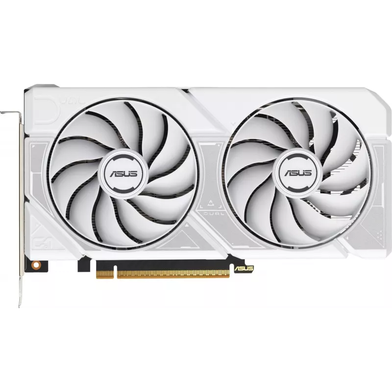 Видеокарта Asus PCI-E 5.0 DUAL-RTX5060-O8G-WHITE NVIDIA GeForce RTX 5060 8Gb 128bit GDDR7 2535/28000 HDMIx1 DPx3 HDCP Ret