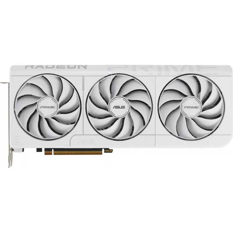 Видеокарта Asus PCI-E 5.0 PRIME-RX9070XT-O16GWHITE AMD Radeon RX 9070XT 16Gb 256bit GDDR6 2460/20000 HDMIx1 DPx3 HDCP Ret