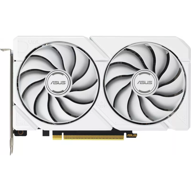 Видеокарта Asus PCI-E 5.0 DUAL-RX9060XT-16G-WHITE AMD Radeon RX 9060XT 16Gb 128bit GDDR6 2620/20000 HDMIx1 DPx2 HDCP Ret