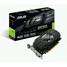 Видеокарта Asus PCI-E PH-GTX1050TI-4G NVIDIA GeForce GTX 1050TI 4096Mb 128 GDDR5 1290/7008 DVIx1 HDMIx1 DPx1 HDCP Ret
