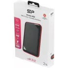 Жесткий диск Silicon Power USB3.1 2TB SP020TBPHD62SS3K A62S Armor 2.5" черный/красный