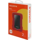 Жесткий диск A-Data USB3.0 2TB AHD330-2TU31-CRD HD330 DashDrive Durable 2.5" красный