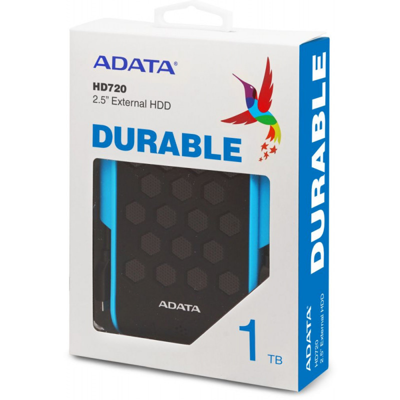 Жесткий диск A-Data USB3.0 1TB AHD720-1TU31-CBL HD720 DashDrive Durable 2.5" синий Жесткий диск A-Data USB3.0 1TB AHD720-1TU31-CBL HD720 DashDrive Durable 2.5" синий