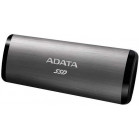 Накопитель SSD A-Data USB-C 512Gb ASE760-512GU32G2-CTI SE760 1.8" серый