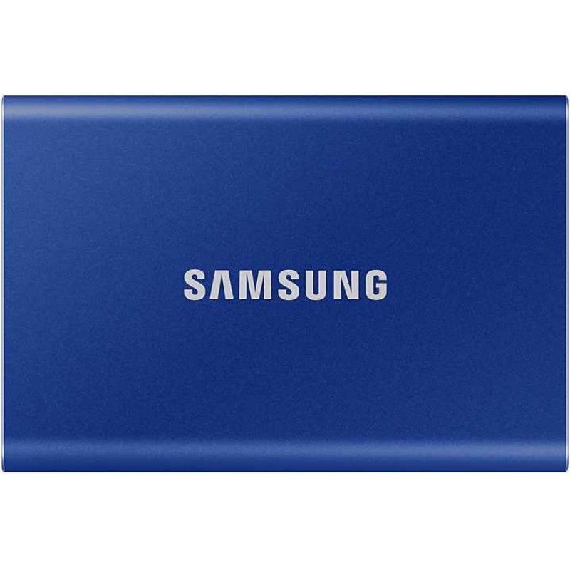 Накопитель SSD Samsung USB-C 1Tb MU-PC1T0H/WW T7 1.8" синий Накопитель SSD Samsung USB-C 1Tb MU-PC1T0H/WW T7 1.8" синий
