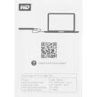 Жесткий диск WD USB3.2 Gen1 1TB WDBYVG0010BBK-WESN My Passport 2.5" черный