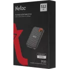 Накопитель SSD Netac USB-C 512Gb NT01ZX20-512G-32BL ZX20 2.5" синий