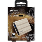 Накопитель SSD Samsung Original USB-C 1Tb MU-PE1T0K/WW Shield T7 1.8" бежевый