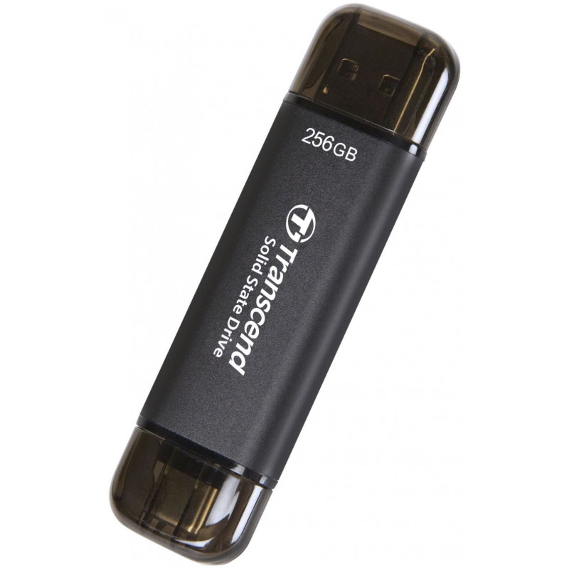 Накопитель SSD Transcend USB-C 256GB TS256GESD310C серый USB-A