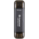 Накопитель SSD Transcend USB-C 512GB TS512GESD310C серый USB-A