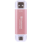 Накопитель SSD Transcend USB-C 2TB TS2TESD310P розовый USB-A