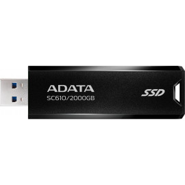 Накопитель SSD A-Data USB 3.1 2TB SC610-2000G-CBK/RD SC610 1.8" черный