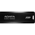 Накопитель SSD A-Data USB3.1 1TB SC610-1000G-CBK/RD SC610 черный